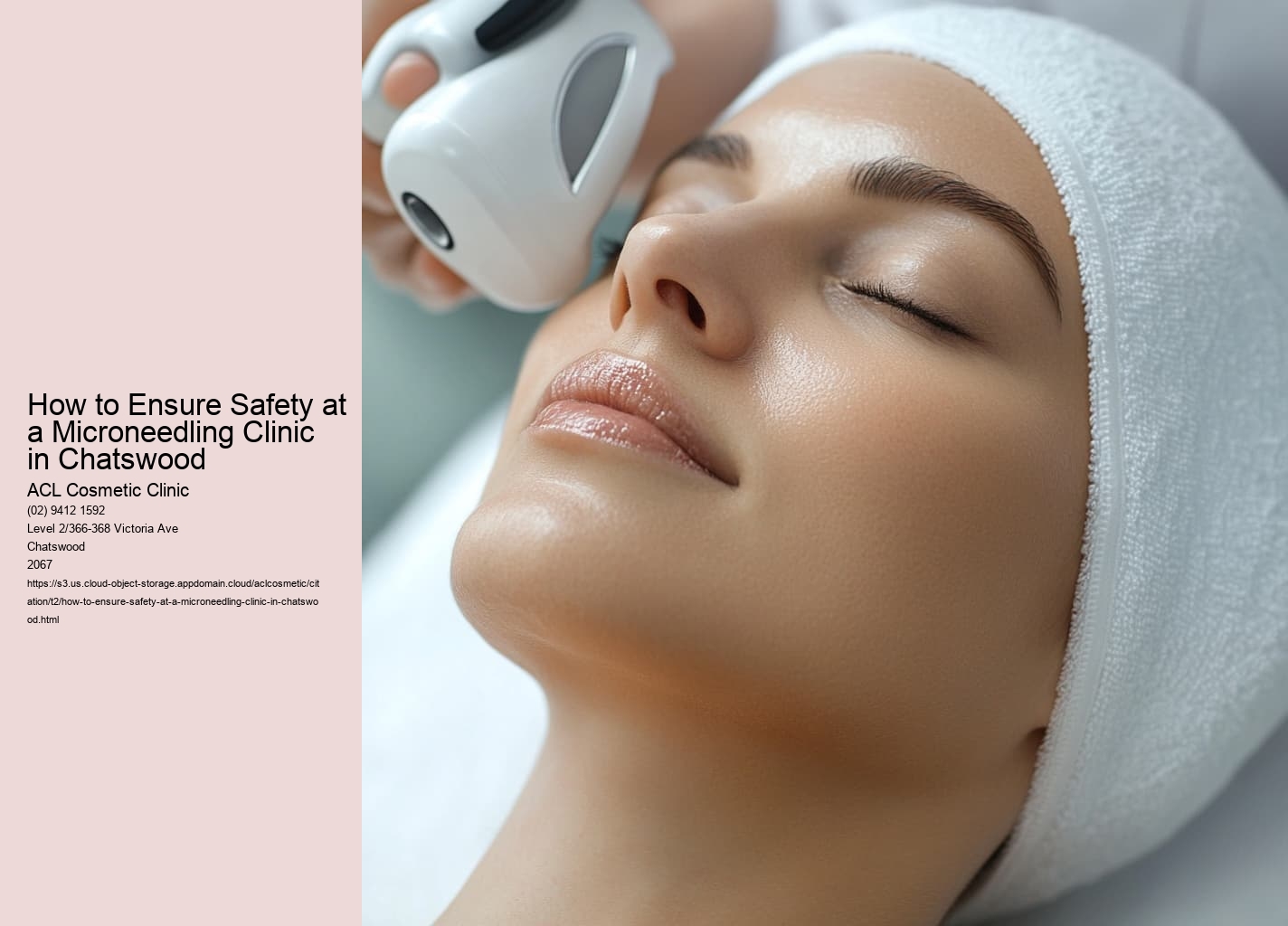 How to Ensure Safety at a Microneedling Clinic in Chatswood