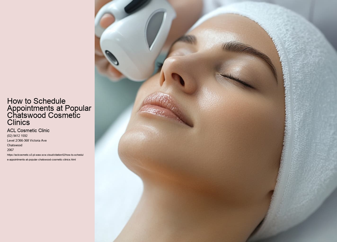 How to Schedule Appointments at Popular Chatswood Cosmetic Clinics