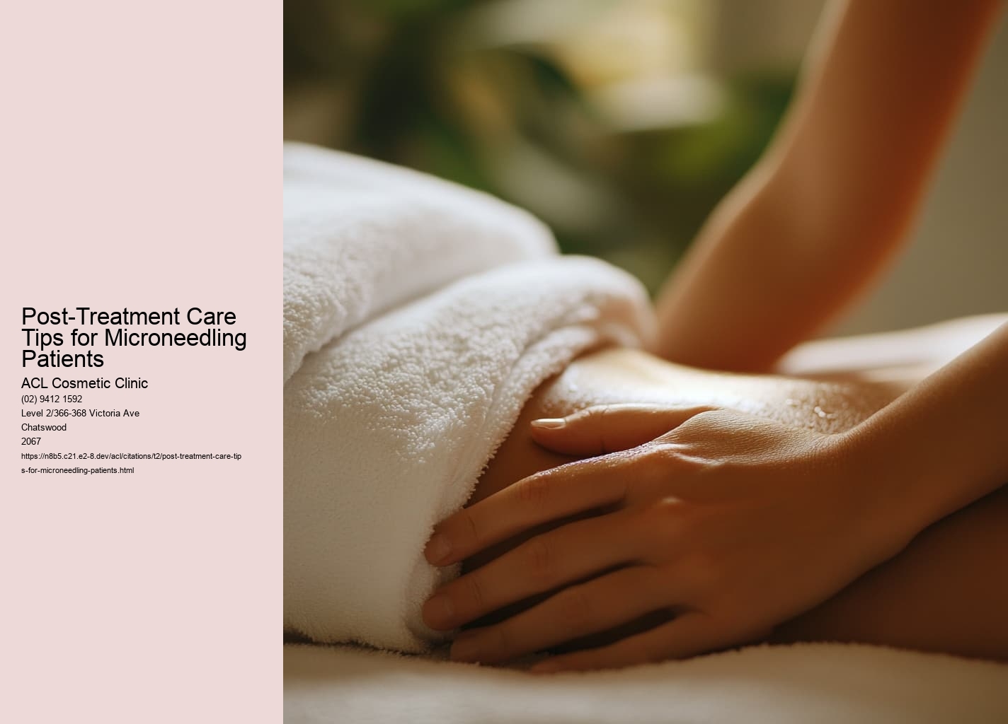 Post-Treatment Care Tips for Microneedling Patients