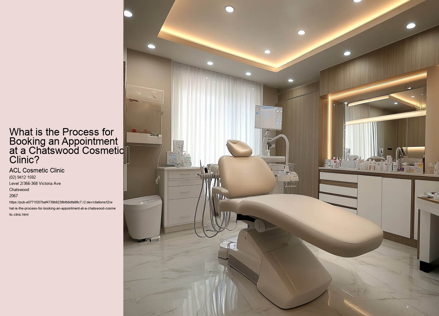 What is the Process for Booking an Appointment at a Chatswood Cosmetic Clinic?
