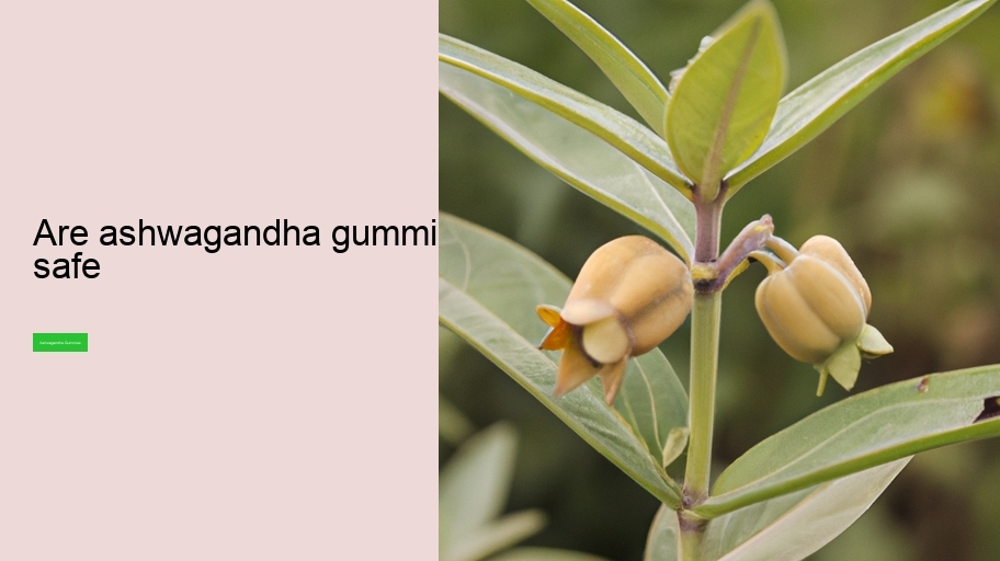 are ashwagandha gummies safe