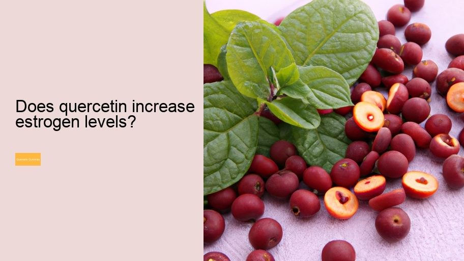 Does quercetin increase estrogen levels?