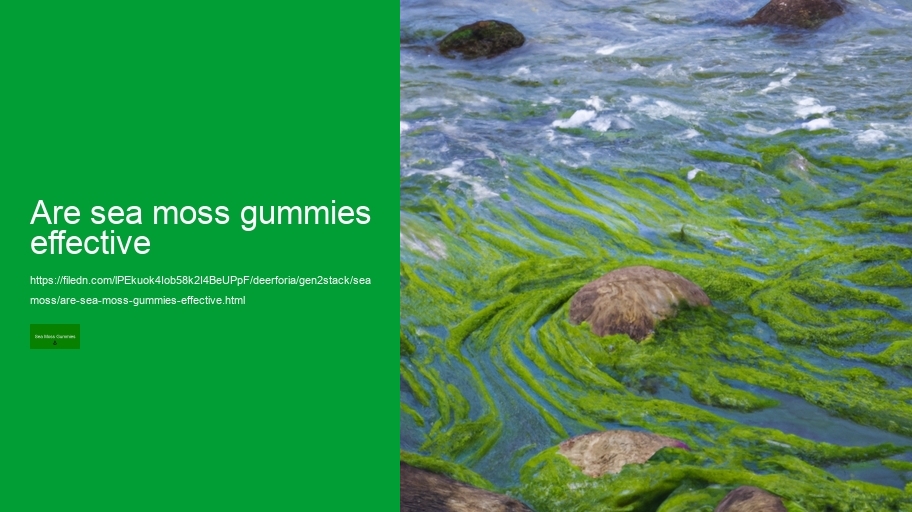are sea moss gummies effective