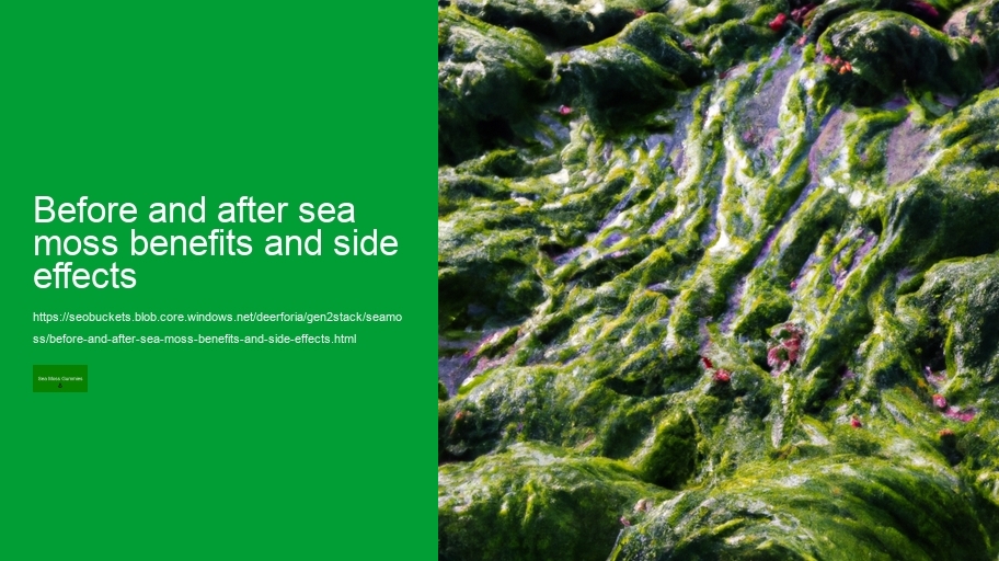 before and after sea moss benefits and side effects