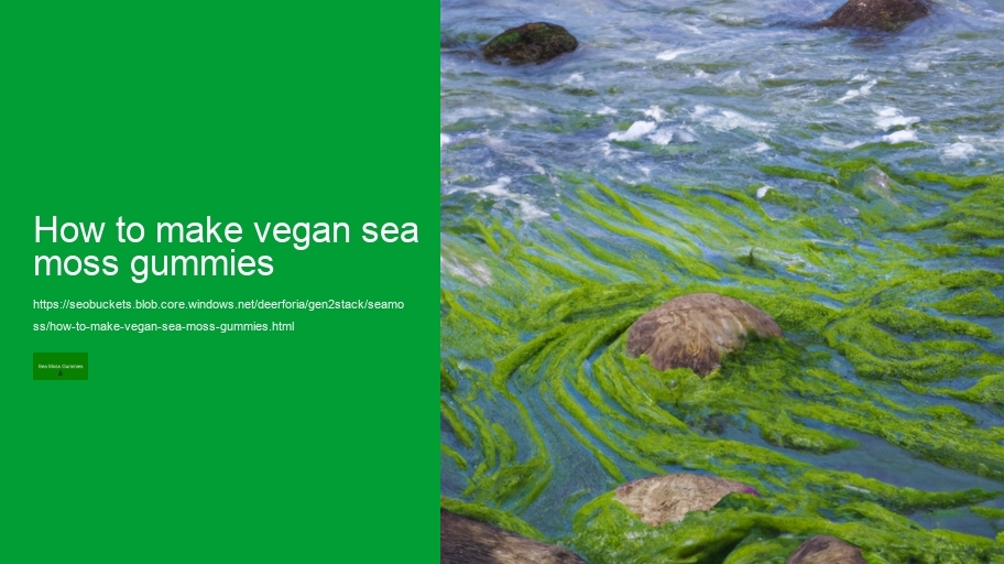how to make vegan sea moss gummies