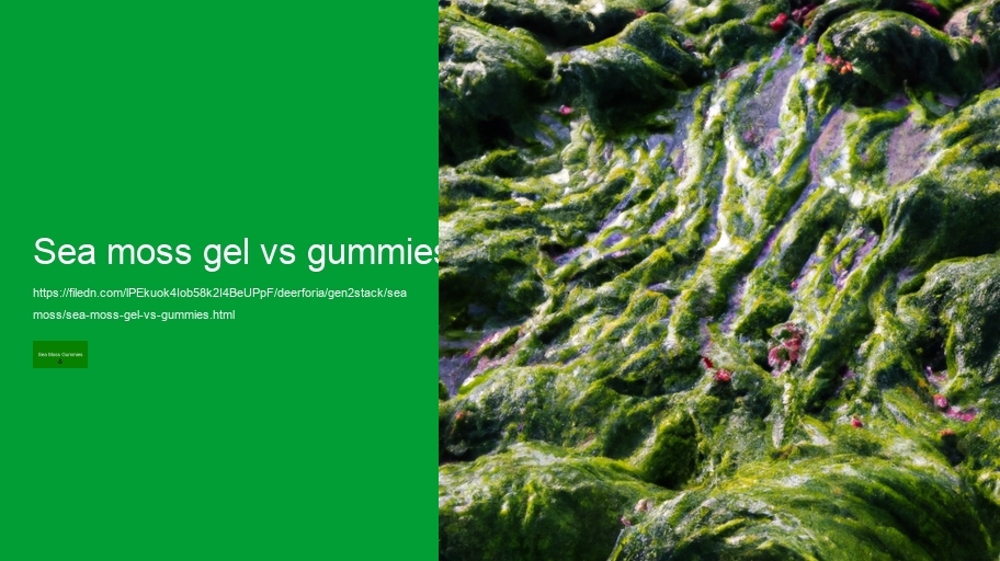 sea moss gel vs gummies