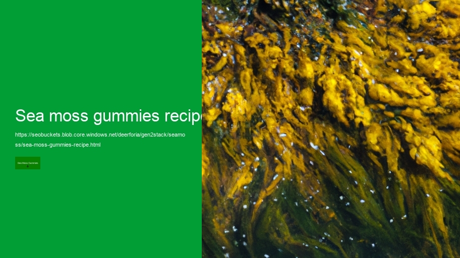 sea moss gummies recipe