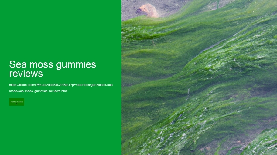 sea moss gummies reviews