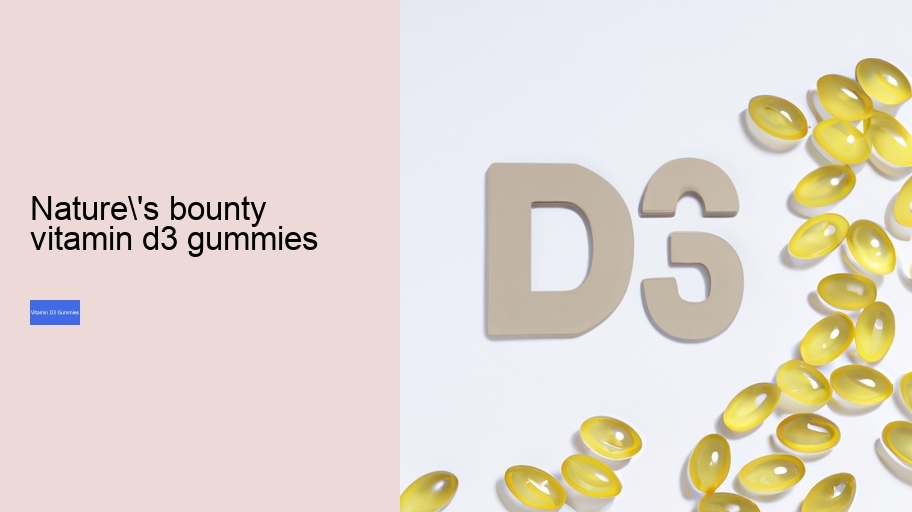nature's bounty vitamin d3 gummies